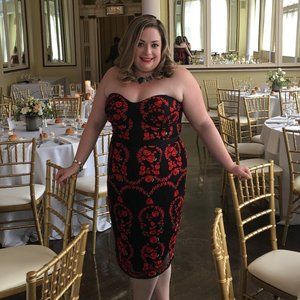 City Chic Dolce Rose Dress